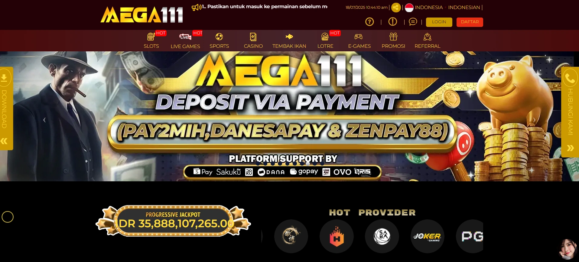 Tips Aman Bertransaksi di Slot Mega 111 